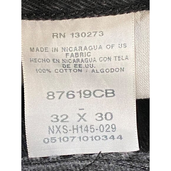 Rustler Men’s Black Denim Jeans 32x30 Straight Leg Cotton Casual Pants - Picture 9 of 11